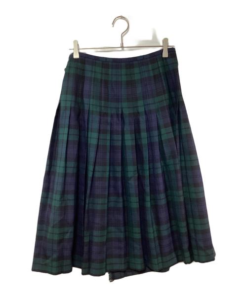 O'NEIL OF DUBLIN（オニールオブダブリン）O'NEIL OF DUBLIN (オニールオブダブリン) スカート ネイビー×グリーン サイズ:I 42の古着・服飾アイテム