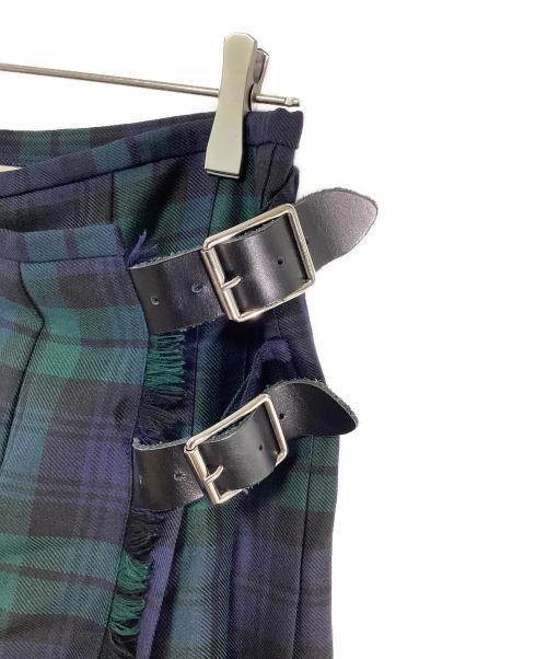 O'NEIL OF DUBLIN（オニールオブダブリン）O'NEIL OF DUBLIN (オニールオブダブリン) スカート ネイビー×グリーン サイズ:I 42の古着・服飾アイテム