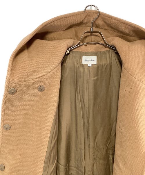 STEVEN ALAN（スティーブンアラン）STEVEN ALAN (スティーブンアラン) PILE MELTON HOOD COAT キャメル サイズ:SIZE Sの古着・服飾アイテム