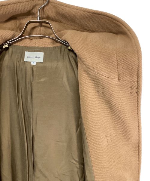 STEVEN ALAN（スティーブンアラン）STEVEN ALAN (スティーブンアラン) PILE MELTON HOOD COAT キャメル サイズ:SIZE Sの古着・服飾アイテム