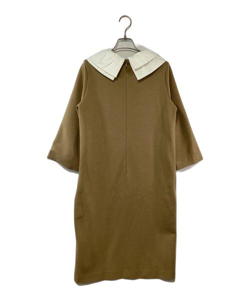 rosy monster（ロージーモンスター）rosy monster (ロージーモンスター) ワンピース ベージュ×ホワイト サイズ:Fの古着・服飾アイテム