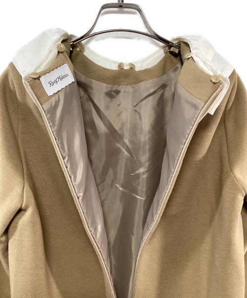 rosy monster（ロージーモンスター）rosy monster (ロージーモンスター) ワンピース ベージュ×ホワイト サイズ:Fの古着・服飾アイテム