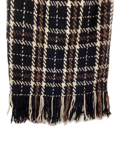 SHIPS（シップス）SHIPS (シップス) john branigan (ジョンブラニガン) ニットスカート ブラック×ブラウン サイズ:Sの古着・服飾アイテム