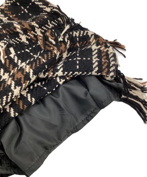 SHIPS（シップス）SHIPS (シップス) john branigan (ジョンブラニガン) ニットスカート ブラック×ブラウン サイズ:Sの古着・服飾アイテム