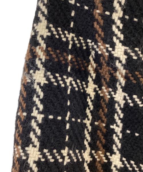 SHIPS（シップス）SHIPS (シップス) john branigan (ジョンブラニガン) ニットスカート ブラック×ブラウン サイズ:Sの古着・服飾アイテム