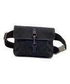 GUCCIグッチ）の古着「GG キャンバス ウエストバッグ」｜グレー×ブラック