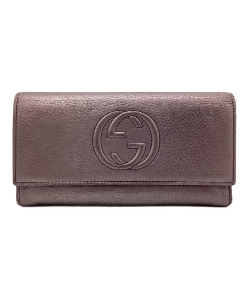 GUCCI（グッチ）GUCCI (グッチ) 長財布 ライトパープルの古着・服飾アイテム