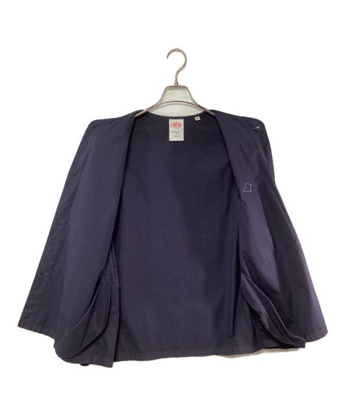 DANTON（ダントン）DANTON (ダントン) ノーカラージャケット ネイビー サイズ:38の古着・服飾アイテム
