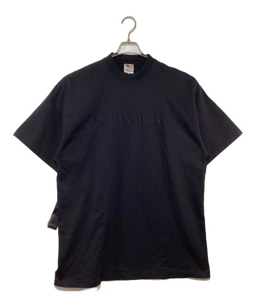 BALENCIAGA（バレンシアガ）BALENCIAGA (バレンシアガ) インサイドアウトロゴオーバーサイズTシャツ ブラック サイズ:Sの古着・服飾アイテム