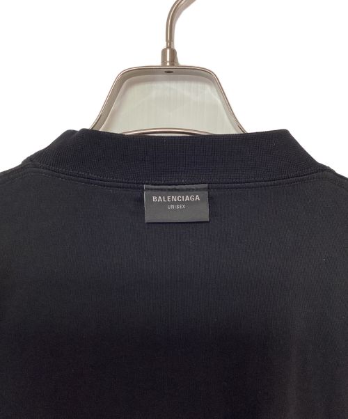 BALENCIAGA（バレンシアガ）BALENCIAGA (バレンシアガ) インサイドアウトロゴオーバーサイズTシャツ ブラック サイズ:Sの古着・服飾アイテム