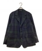 45Rフォーティファイブ・アール）の古着「梳毛ウールのブレザー」｜ネイビー×グリーン