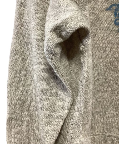45R（フォーティファイブ・アール）45R (フォーティーファイブアール) シェットランド超ガーゼの908フーディ ベージュ サイズ:2の古着・服飾アイテム