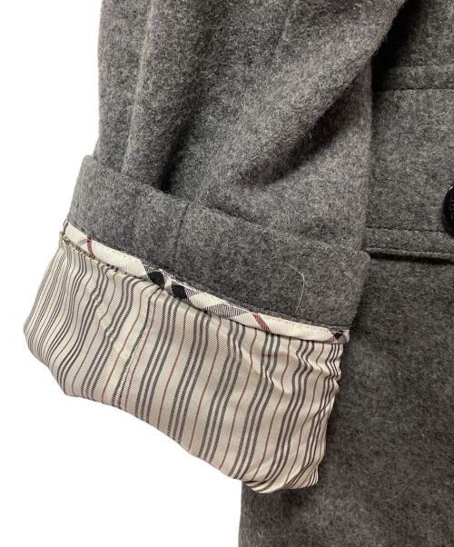 BURBERRY BLACK LABEL（バーバリーブラックレーベル）BURBERRY BLACK LABEL (バーバリーブラックレーベル) ダッフルコート グレー サイズ:Mの古着・服飾アイテム