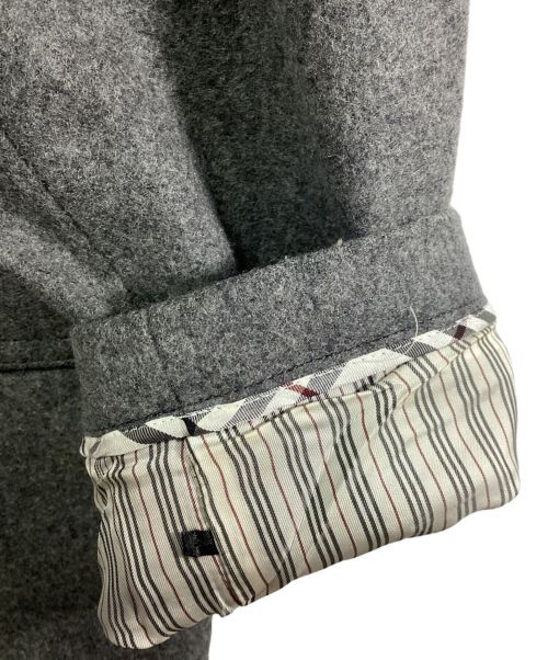 BURBERRY BLACK LABEL（バーバリーブラックレーベル）BURBERRY BLACK LABEL (バーバリーブラックレーベル) ダッフルコート グレー サイズ:Mの古着・服飾アイテム