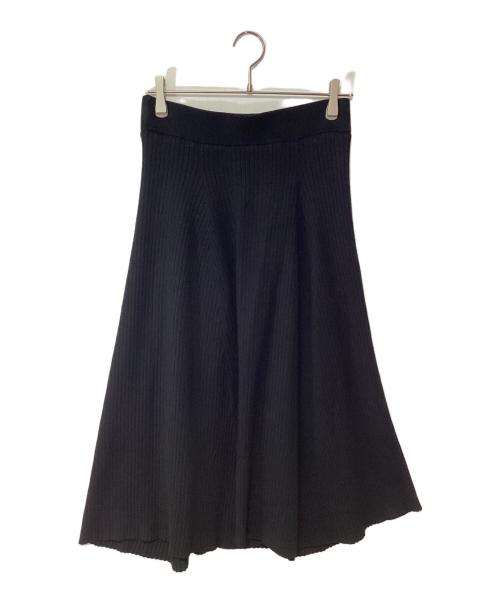 Mila Owen（ミラオーウェン）Mila Owen (ミラオーウェン) ニットスカート ブラック サイズ:1の古着・服飾アイテム