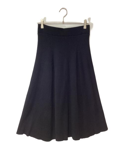 Mila Owen（ミラオーウェン）Mila Owen (ミラオーウェン) ニットスカート ブラック サイズ:1の古着・服飾アイテム