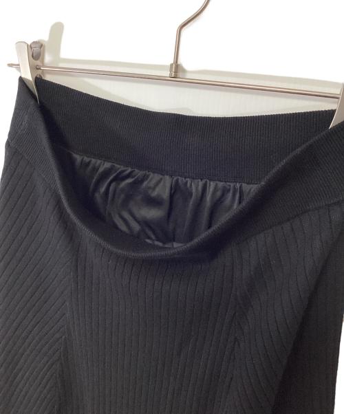 Mila Owen（ミラオーウェン）Mila Owen (ミラオーウェン) ニットスカート ブラック サイズ:1の古着・服飾アイテム