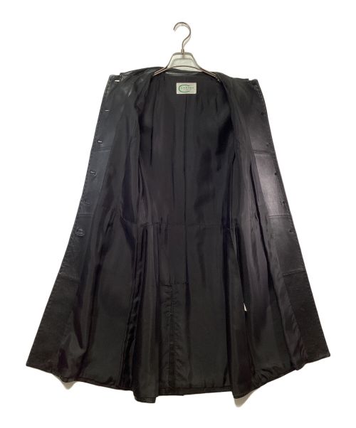 CARVEN（カルヴェン）CARVEN (カルヴェン) レザーコート ブラック サイズ:SIZE 38の古着・服飾アイテム