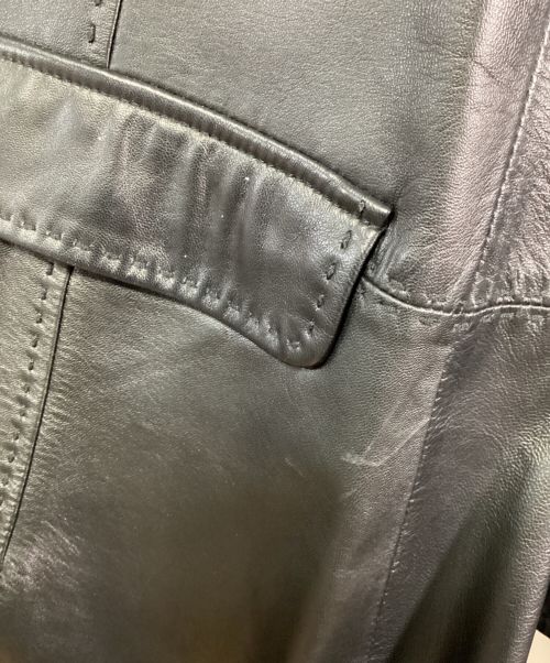 CARVEN（カルヴェン）CARVEN (カルヴェン) レザーコート ブラック サイズ:SIZE 38の古着・服飾アイテム