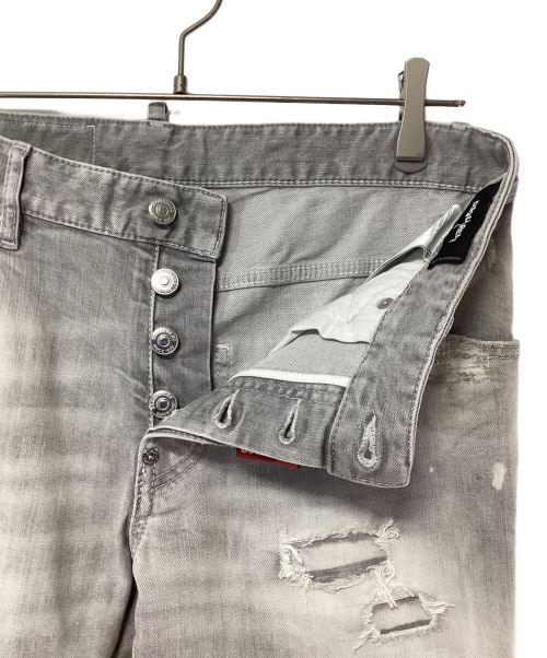 DSQUARED2（ディースクエアード）DSQUARED2 (ディースクエアード) デニムパンツ グレー サイズ:SIZE 48の古着・服飾アイテム