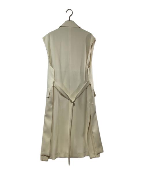 MAISON SPECIAL（メゾンスペシャル）MAISON SPECIAL (メゾンスペシャル) ダブルクロスロングジレ アイボリー サイズ:SIZE FREEの古着・服飾アイテム