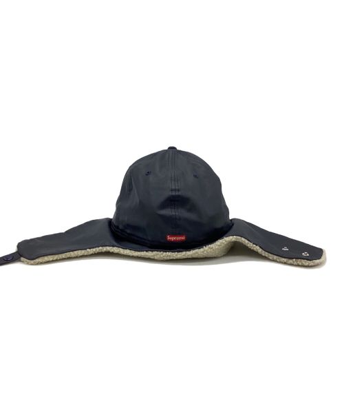 SUPREME（シュプリーム）SUPREME (シュプリーム) New Era (ニューエラ) Leather Earflap Box Logo New Era ネイビー サイズ:59.6cmの古着・服飾アイテム