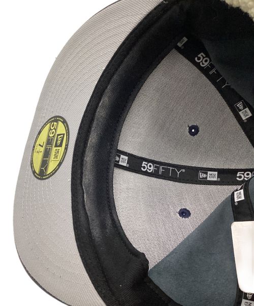 SUPREME（シュプリーム）SUPREME (シュプリーム) New Era (ニューエラ) Leather Earflap Box Logo New Era ネイビー サイズ:59.6cmの古着・服飾アイテム