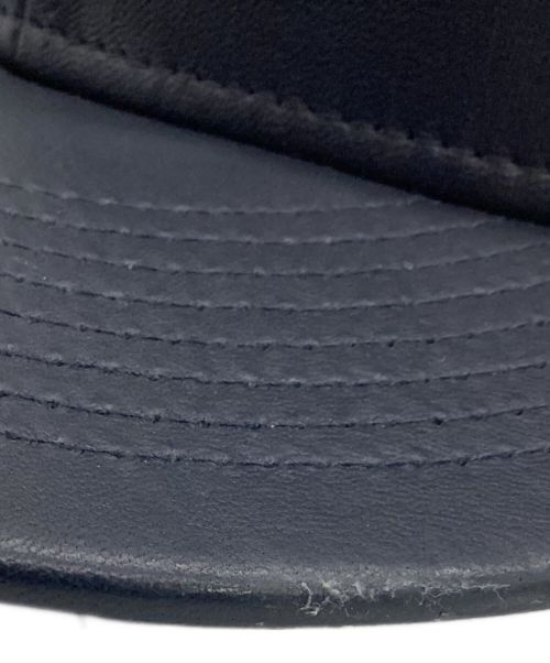 SUPREME（シュプリーム）SUPREME (シュプリーム) New Era (ニューエラ) Leather Earflap Box Logo New Era ネイビー サイズ:59.6cmの古着・服飾アイテム