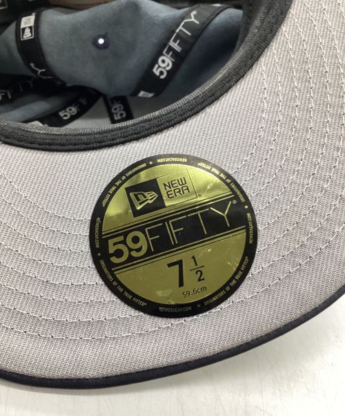 SUPREME（シュプリーム）SUPREME (シュプリーム) New Era (ニューエラ) Leather Earflap Box Logo New Era ネイビー サイズ:59.6cmの古着・服飾アイテム