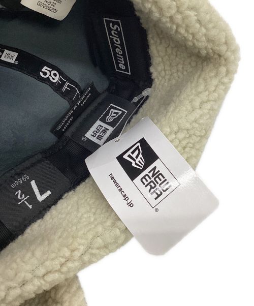 SUPREME（シュプリーム）SUPREME (シュプリーム) New Era (ニューエラ) Leather Earflap Box Logo New Era ネイビー サイズ:59.6cmの古着・服飾アイテム