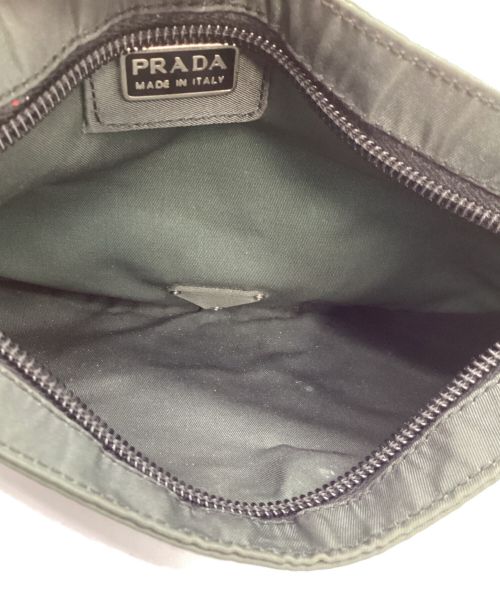 PRADA（プラダ）PRADA (プラダ) ナイロンポーチ グリーンの古着・服飾アイテム