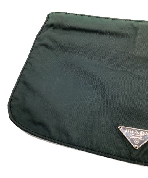 PRADA（プラダ）PRADA (プラダ) ナイロンポーチ グリーンの古着・服飾アイテム