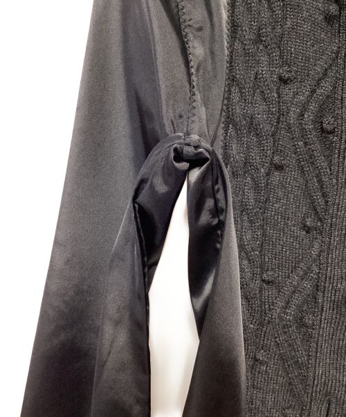 Jean Paul GAULTIER CLASSIQUE（ジャンポールゴルチエクラシック）Jean Paul GAULTIER CLASSIQUE (ジャンポールゴルチエクラシック) ニット切替ブラウス ブラック サイズ:SIZE 40の古着・服飾アイテム