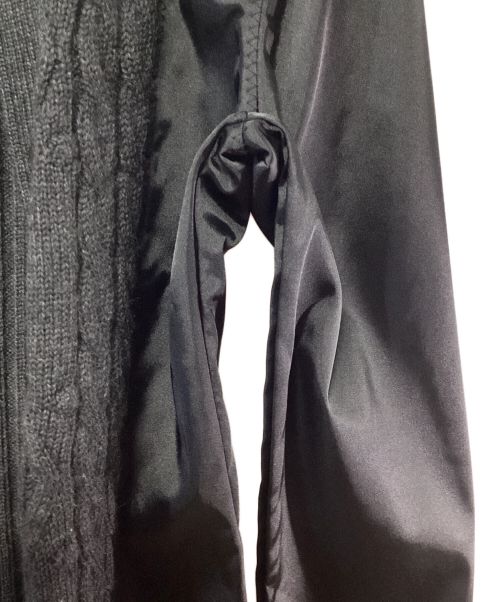 Jean Paul GAULTIER CLASSIQUE（ジャンポールゴルチエクラシック）Jean Paul GAULTIER CLASSIQUE (ジャンポールゴルチエクラシック) ニット切替ブラウス ブラック サイズ:SIZE 40の古着・服飾アイテム