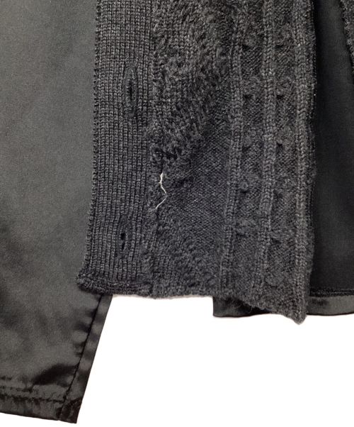 Jean Paul GAULTIER CLASSIQUE（ジャンポールゴルチエクラシック）Jean Paul GAULTIER CLASSIQUE (ジャンポールゴルチエクラシック) ニット切替ブラウス ブラック サイズ:SIZE 40の古着・服飾アイテム