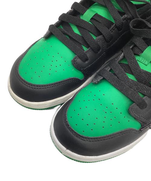 NIKE（ナイキ）NIKE (ナイキ) AIR JORDAN 1 LOW GS グリーン×ブラック サイズ:23の古着・服飾アイテム