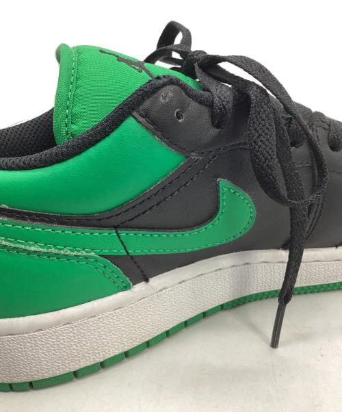 NIKE（ナイキ）NIKE (ナイキ) AIR JORDAN 1 LOW GS グリーン×ブラック サイズ:23の古着・服飾アイテム