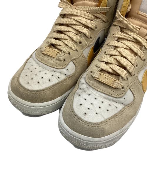 NIKE（ナイキ）NIKE (ナイキ) NIKE AIR FORCE 1 HIGH SE イエロー×ベージュ サイズ:22.5の古着・服飾アイテム