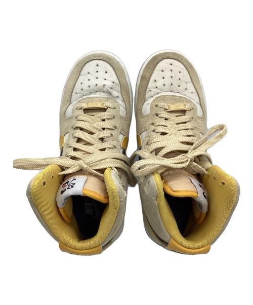 NIKE（ナイキ）NIKE (ナイキ) NIKE AIR FORCE 1 HIGH SE イエロー×ベージュ サイズ:22.5の古着・服飾アイテム
