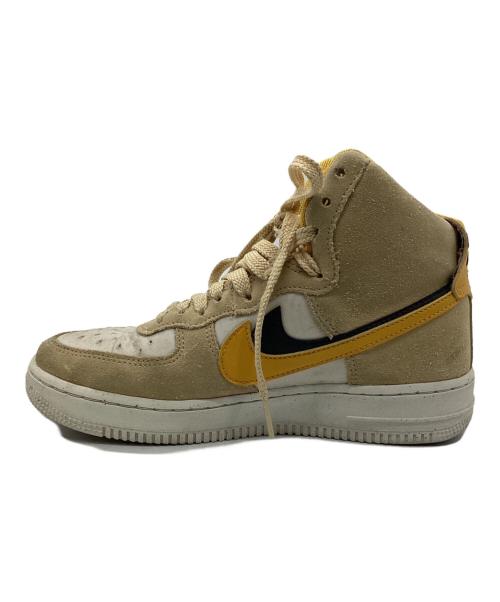NIKE（ナイキ）NIKE (ナイキ) NIKE AIR FORCE 1 HIGH SE イエロー×ベージュ サイズ:22.5の古着・服飾アイテム