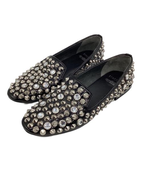 STACCATO（スタッカート）STACCATO (スタッカート) JEREMY SCOTT (ジェレミースコット) スタッズパンプス ブラック サイズ:23の古着・服飾アイテム