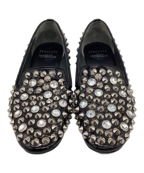STACCATO（スタッカート）STACCATO (スタッカート) JEREMY SCOTT (ジェレミースコット) スタッズパンプス ブラック サイズ:23の古着・服飾アイテム
