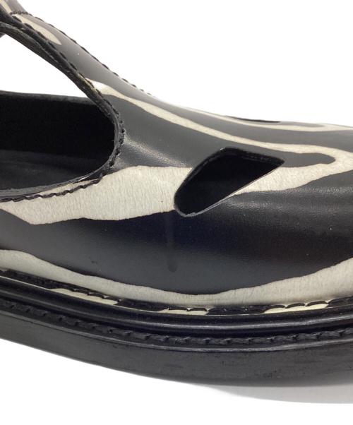 BURBERRY（バーバリー）BURBERRY (バーバリー) レザーシューズ ブラック×ホワイト サイズ:SIZE 38の古着・服飾アイテム
