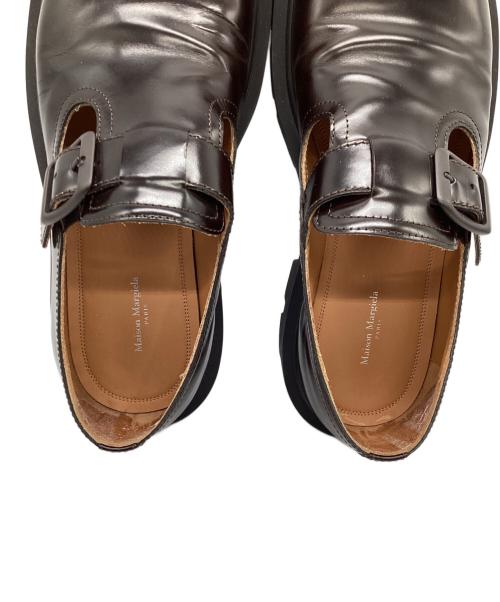 Maison Margiela（メゾンマルジェラ）Maison Margiela (メゾンマルジェラ) メリージェーンレザーシューズ ダークブラウン サイズ:40の古着・服飾アイテム