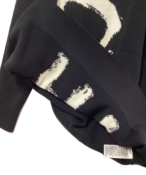 BURBERRY（バーバリー）BURBERRY (バーバリー) クルーネックニット ブラック×ホワイト サイズ:SIZE Sの古着・服飾アイテム