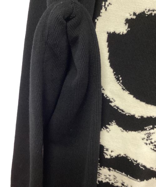 BURBERRY（バーバリー）BURBERRY (バーバリー) クルーネックニット ブラック×ホワイト サイズ:SIZE Sの古着・服飾アイテム