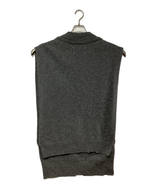 Maison Margiela（メゾンマルジェラ）Maison Margiela (メゾンマルジェラ) ニットベスト グレー サイズ:SIZE L号型の古着・服飾アイテム