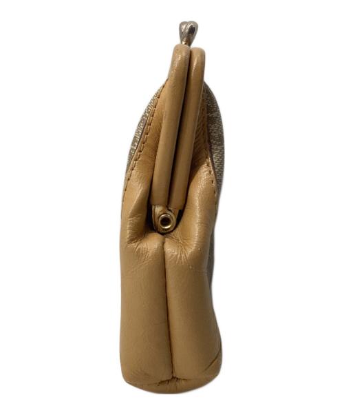 CELINE（セリーヌ）CELINE (セリーヌ) がま口財布　マカダム ベージュ×キャメルの古着・服飾アイテム