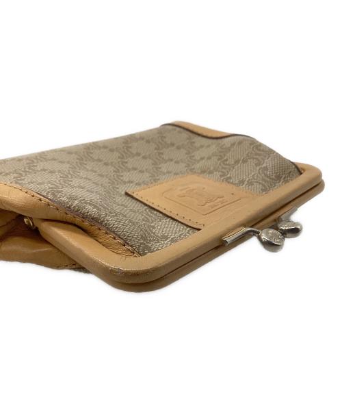 CELINE（セリーヌ）CELINE (セリーヌ) がま口財布　マカダム ベージュ×キャメルの古着・服飾アイテム