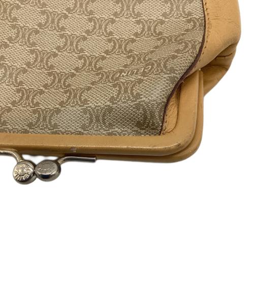 CELINE（セリーヌ）CELINE (セリーヌ) がま口財布　マカダム ベージュ×キャメルの古着・服飾アイテム